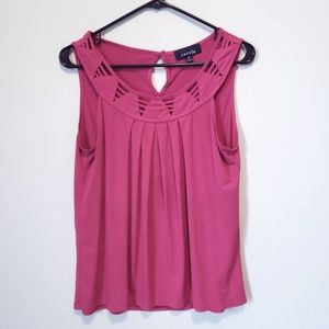 Corvia hot pink sleeveless top